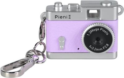 [Amazon.co.jp Exclusive] Kenko Pieni II Lilac Digital Toy Camera with Keychain, 1.31 Megapixels, Photo and Video Capability, MicroSD Card Slot, 446850
