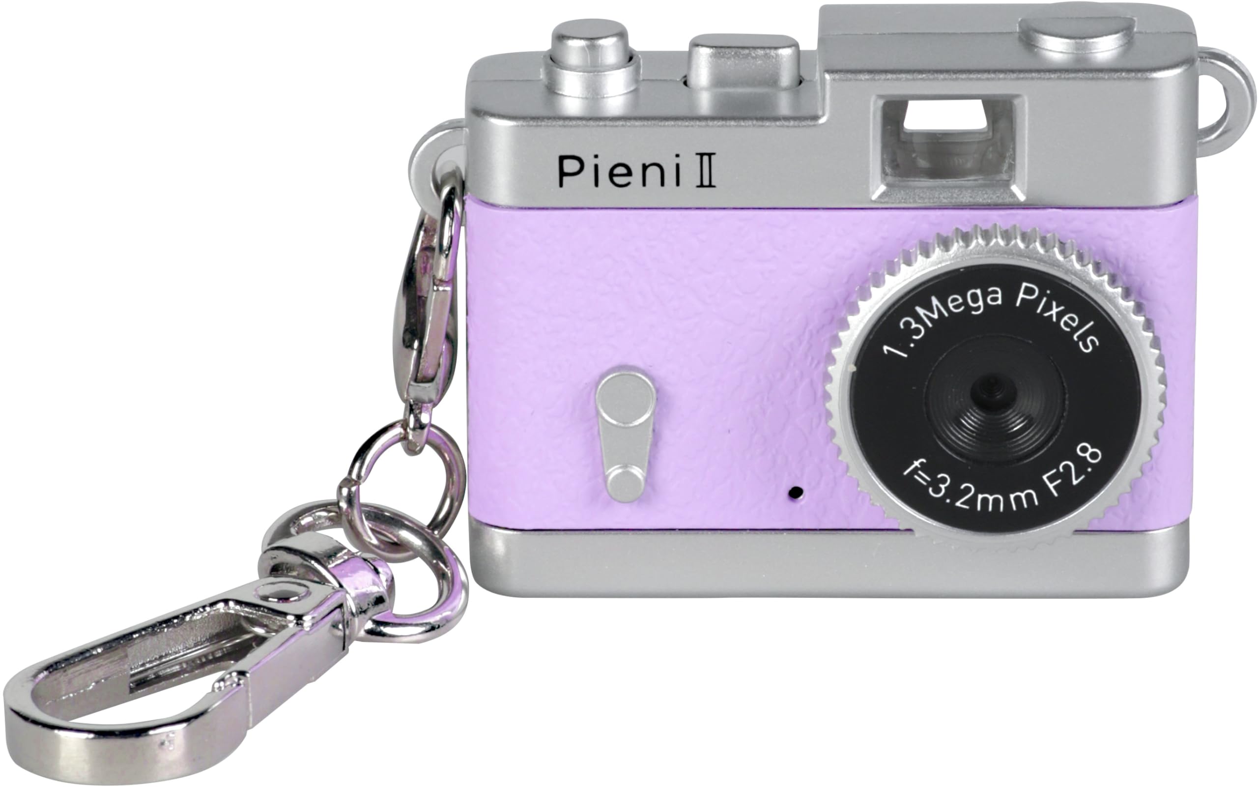 

Kenko Pieni II Lilac Digital Toy Camera with Photo and Video MicroSD Card 446850 Keychain, 1.31 Megapixels, Capability, Slot, лиловый