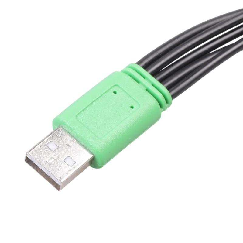 5V USB To 5.5x2.1mm 4.0x1.7mm 2.0x0.6mm 2.5x0.7mm 3.5x1.35mm Charging Cable for Electric Toothbrush Desk Lamp Use