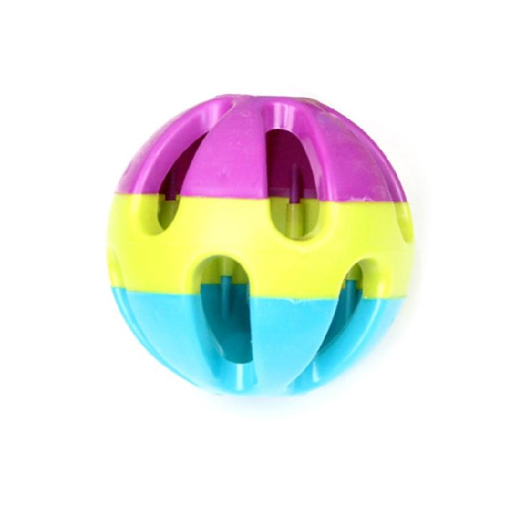 

Interactive Dog Toy Plastic Hollow Ball with Bell for Medium Large Breed Dogs 1