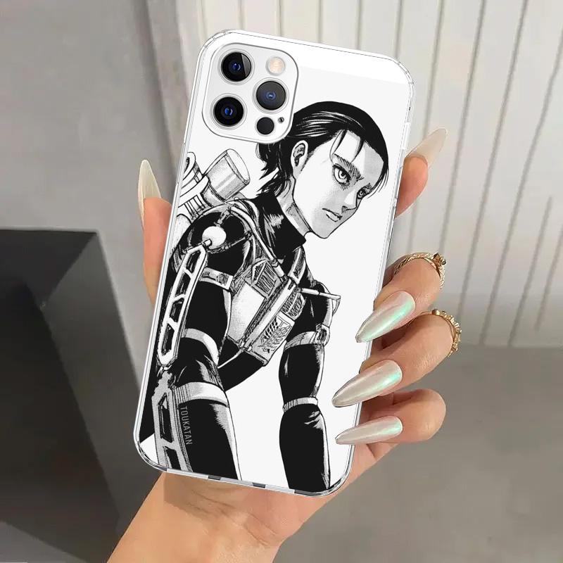 Attack Eren Phone Case for Iphone 17 Air 16 15 Plus 14 13 Mini 12 11 Pro Max 16E 7 8 SE 2020 Soft Funda Print Shell 16 15 14 13