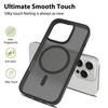Coque de protection pour iPhone 16 Pro Max - BOOLING - Anneau Magnétique - Silicone et PC - Noir - Antichoc