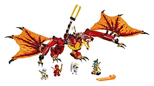 LEGO Ninjago Fire Dragon Attack 71753 Toy Ninja Dragon Boys Ages 8 and Up