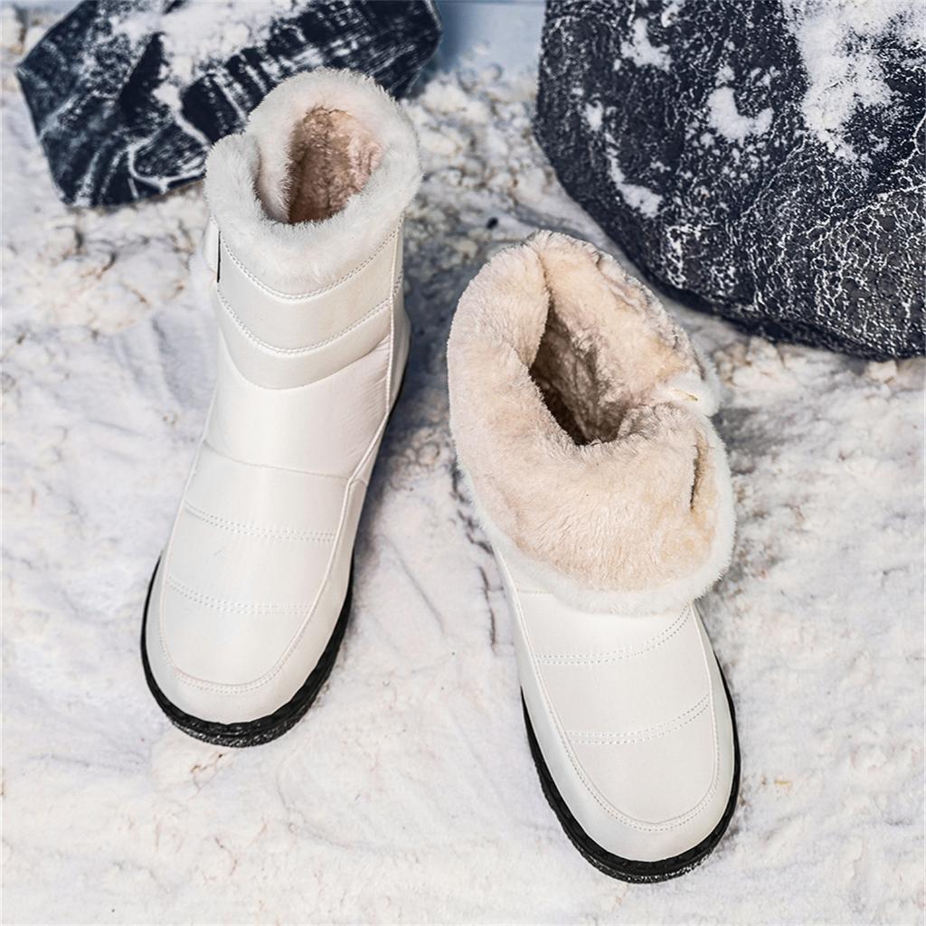 TUINANLE Dámské zimní teplé bavlněné boty s měkkou podrážkou do exteriéru protiskluzové dámské kotníkové boty pánské