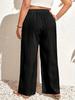 European & American High-Waisted Lace-Up Women's Casual Trousers