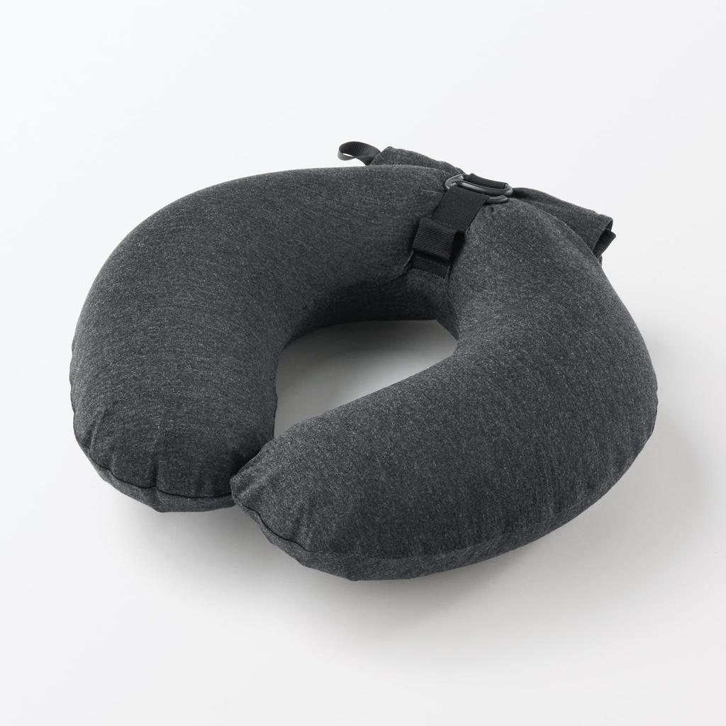 MUJI Fluffy Neck Dark 34 x 33 84475498 Cushion, Gray, Approx. cm,