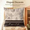 Beautiful Retro Flowers Cushion Cover Natural Linen Organic Fabric DoubleSided Printing Sofa Home Decor Gift Pillow Case