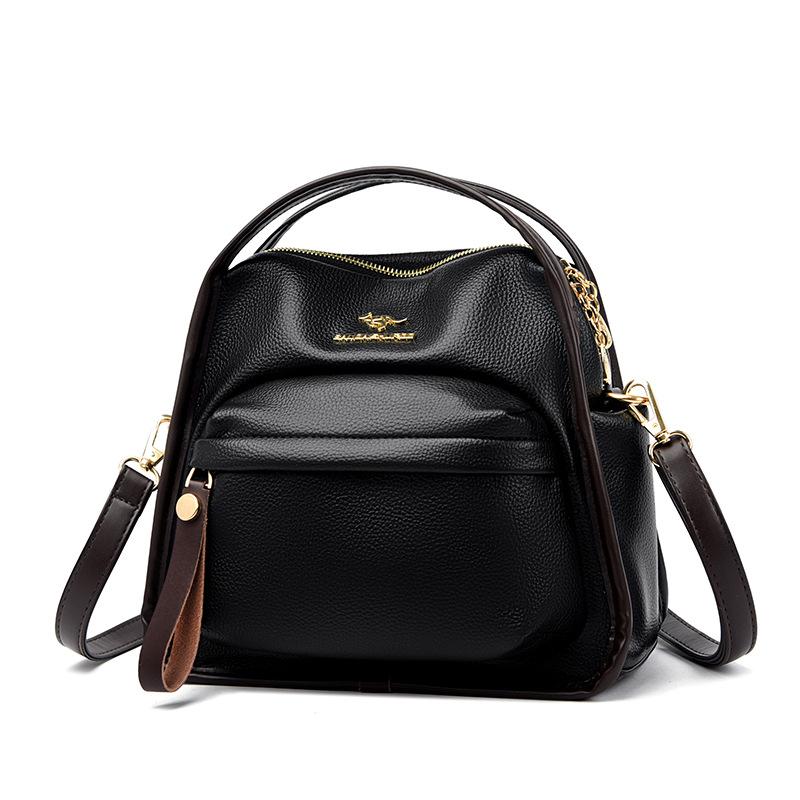 

Women s bag new trend fashion simple women s fashion shoulder messenger handbag чорний