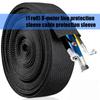 Manșon Protector Furtun Hidraulic din Nailon Conducte de Protecție pentru Cabluri Electrice Casnice Protector Cablu Troliu Ușor de Utilizat