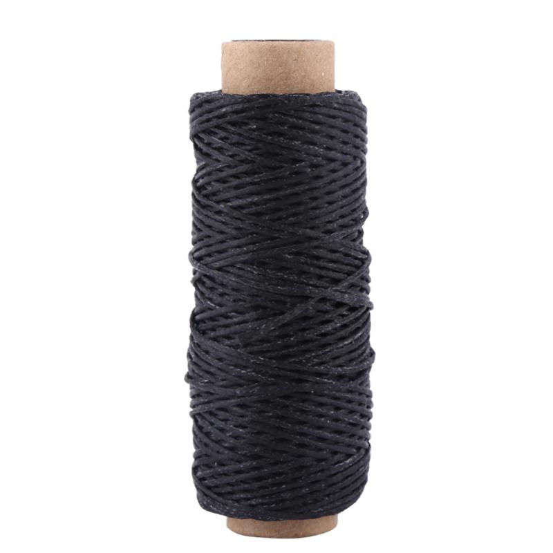 50m 150D 1mm Roll Handmade Flat Waxed Sew Wax Line Thread Cord Sewing threads For Diy Leather Sewing needlework tool