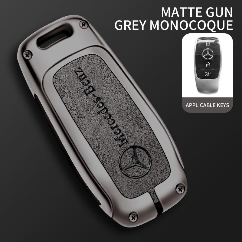 CRX1 Leather Car Key Cover Key Protection Shell Keychain for Mercedes Benz AMG E C S GLC Class E200 E400 E63 W213 S550 S560 C260 A200
