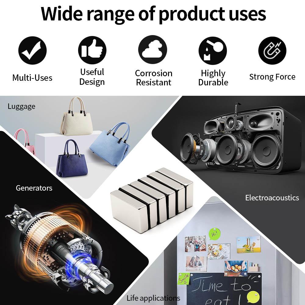 Magnet Neodim Super Puternic 40x25x10mm N35 NdfeB Magnetic Permanent Bloc Magneți Puternici Frigider