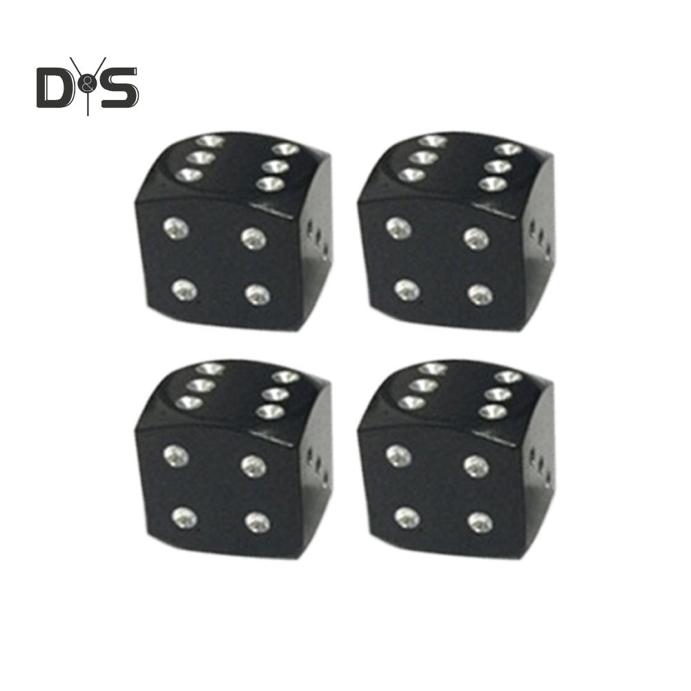 Super Wind Dice Shape Car Motorcycle Wheel Tyre Air Valve Stem Anti-dust Cover Caps