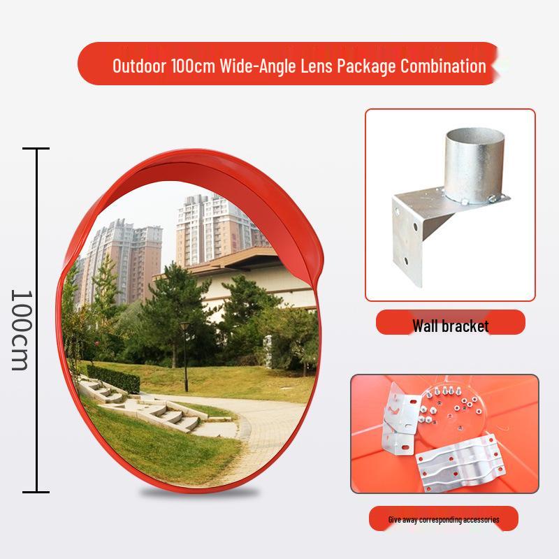 Wide-Angle HD Reflective Traffic & Anti-Theft Convex Mirror for Indoor/Outdoor Use