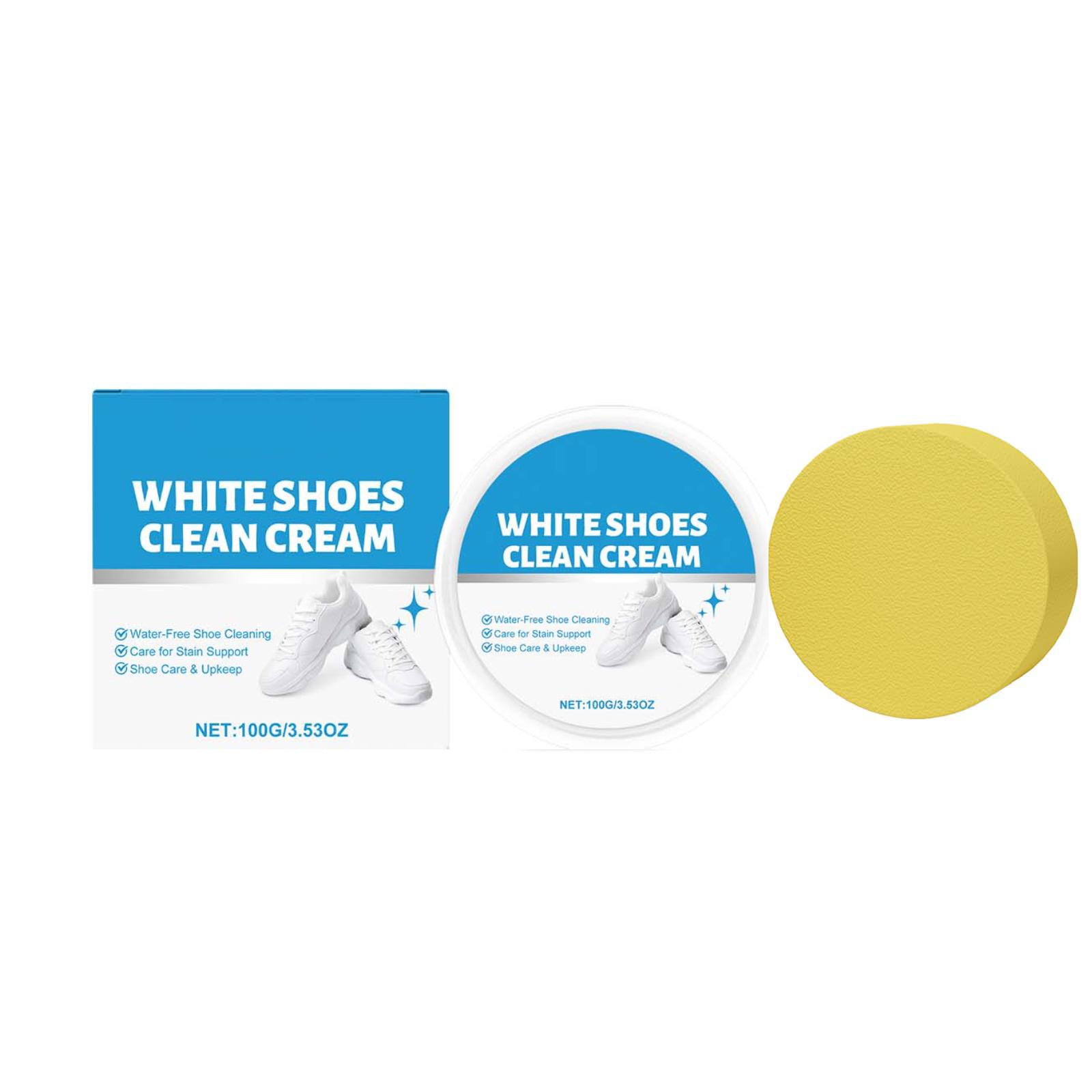 Многофункциональный крем для чистки обуви Shoes Free Cleaning Cream one size белый