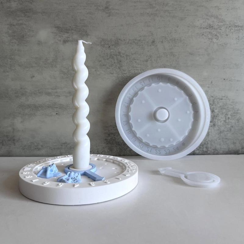 Flexible Sturdy Silicone Molds Fashion Accessory for Making Unique Clock Shaped Candle and Home Decorations