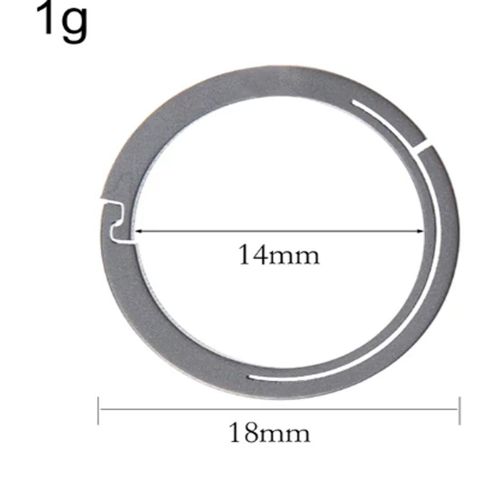 18/22/26/32 мм Кольца для ключей из титанового сплава Органайзер Легкие брелоки из титанового сплава Полированные Универсальные разъемные кольца Брелок
