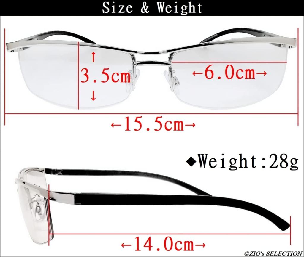 Perfect for All Day and Light Light Half UV400 Half Rim ZIG's Men's Sunglasses, Seasons, Night, Driving, Outdoors, Casual, Colors, Brown, Mirror,