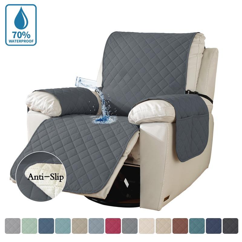 

Elastic Waterproof Single Sofa Slipcover Non-Slip Stain-Resistant Pet-Friendly Universal Simple Sofa Protector Living Room Decor