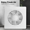 4"6"8" Exhaust Fan Energy-saving Wall Mounted Vent Fan Anti-Mosquito Design Ventilator Extractor Fan for Bathroom Kitchen Toilet