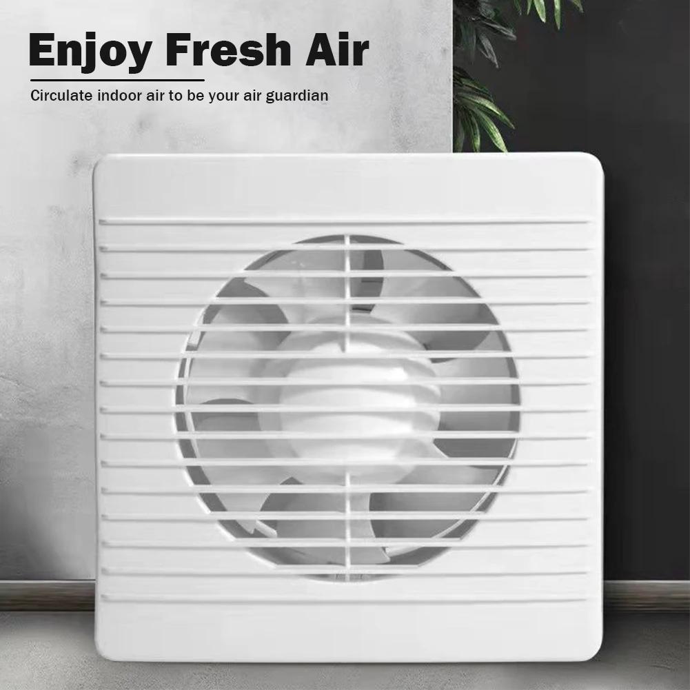 4"6"8" Exhaust Fan Energy-saving Wall Mounted Vent Fan Anti-Mosquito Design Ventilator Extractor Fan for Bathroom Kitchen Toilet