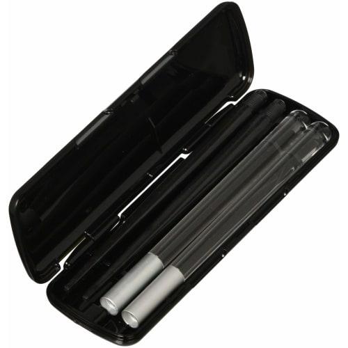 Komori Resin Portable Chopsticks Set, Black, 21cm, Square Tips for Easy Grasping! Made in Japan