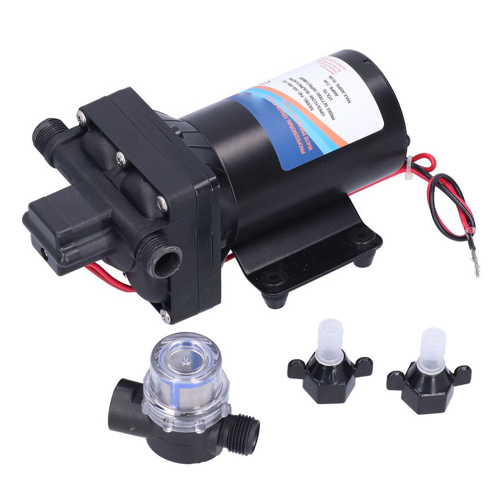 Membranpumpe Minigröße DC Hochdruck 8 Liter Selbstansaugend Lade Wasserpumpe für Autowäsche Bewässerung(F42 103