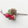 Xiaomi 5Pc Christmas Red Berry Pine Cone Branches Artificial Pine Picks Greeting Cards Gift Bags Boxes DIY Holiday Craft Decor Supplies