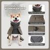 New British Style Dog Suit Vest, Windproof Thickened Warm Padded Cape For Outdoor Indoor Small Medium Large Dogs Pet Supplies
