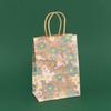 StoBag, Spring Floral Kraft Paper Gift Bags, for Birthday, Party Supplies, Eco-Friendly Paper, Children's  Package, 12/30pcs
