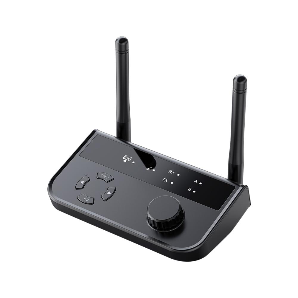 

2 в 1 Bluetooth 5.3 аудио приемник передатчик 3,5 мм Aux разъем RCA стерео музыкальный беспроводной адаптер Dongle для ТВ автомобиля ПК наушники чёрный