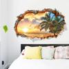 Beach Wall Sunshine Sticker Decal Art Decor Vinyl Home Room Window Door Mural3d