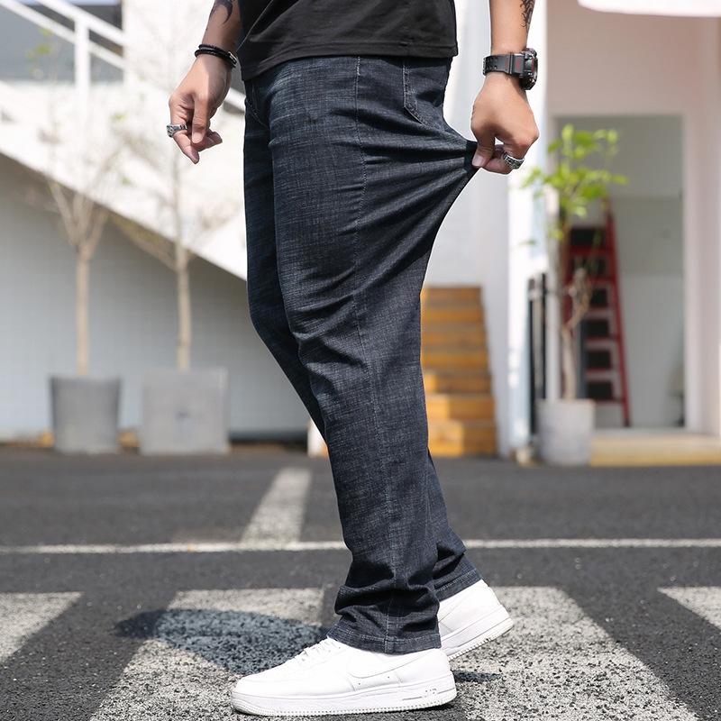 Autumn And Winter Plus Size Men 'S Jeans Casual Loose All -Match Jeans Pant Men