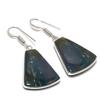 Natural Bloodstone Gemstone 925 Sterling Silver Jewelry Earring 1.65" AE-12374