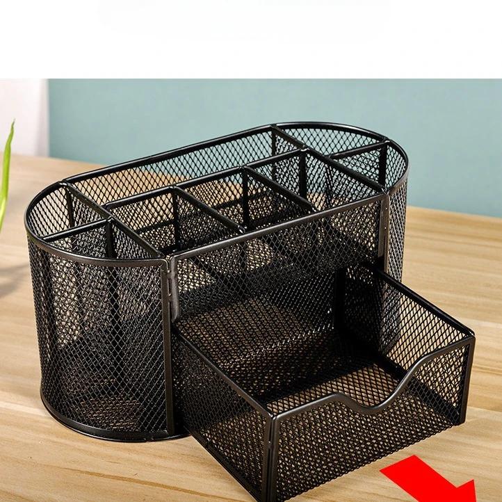 Creative Pen Holder Desktop Storage Nine Compartment Multifunctional Pen Holder Storage Box