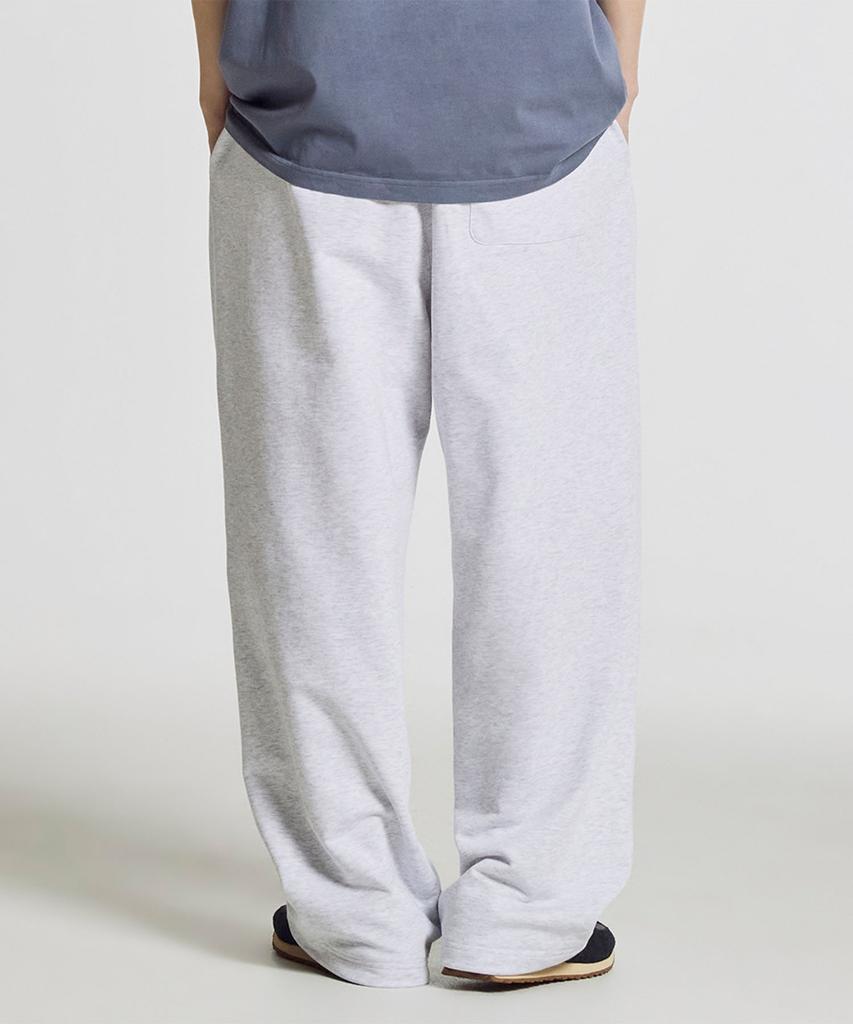 Nyuballanseu Nbmlg21433 / Uni Essential Summer Lightweight One-Pleat Wide Pants (Light Gray)