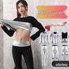 Women's Sauna Sweat Suit: High Waist Sweat Pants for Running, Exercise, Body Shaping, Plus Size Fitness, Fat Burning