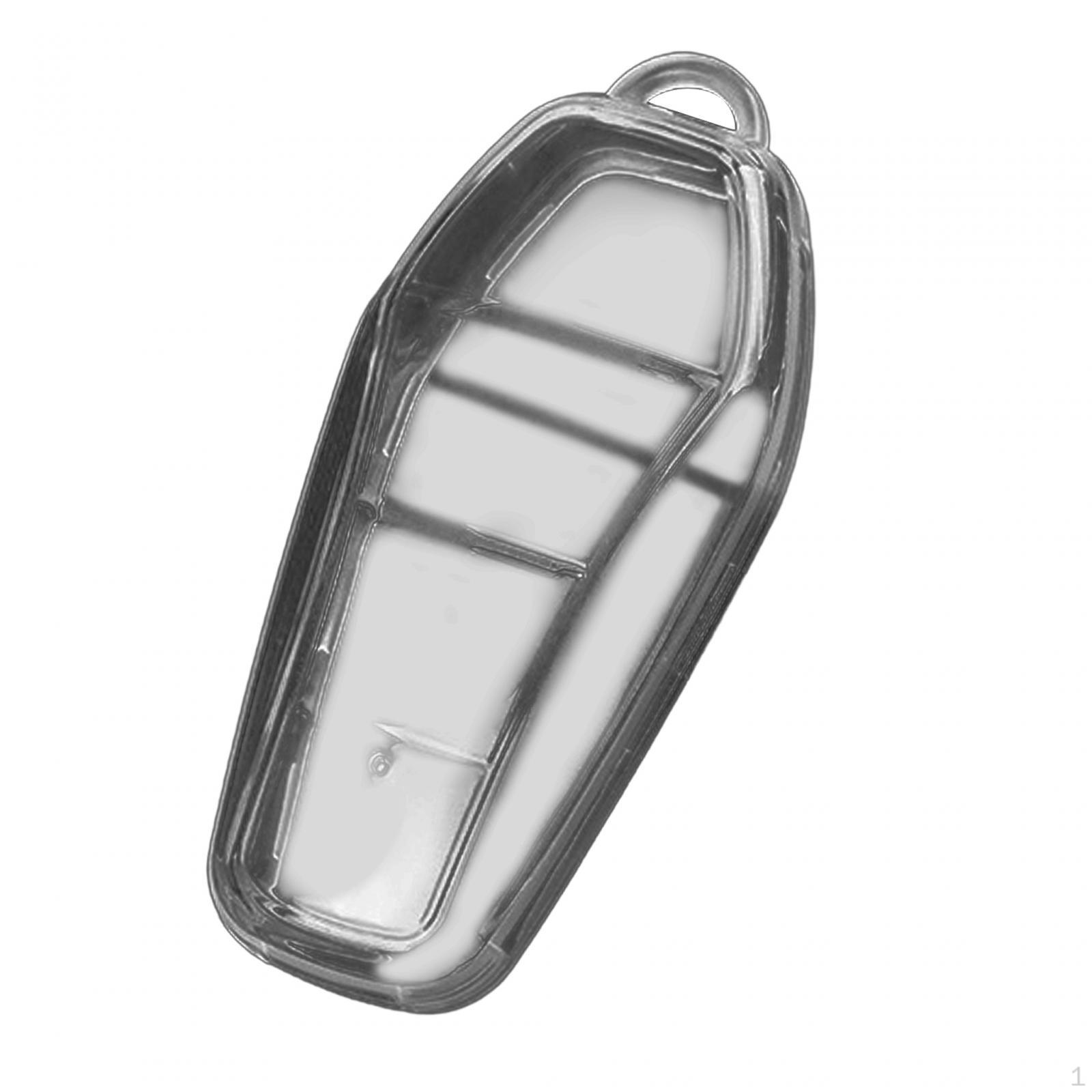 Key Fob Cover Protector, Fit, Shockproof Soft Protection Case, Car Holder for Translucent Black