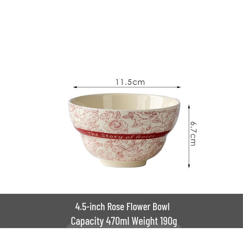 Retro Newlywed Tableware Set - Red Bowls & Plates Wedding Gift 2025 Style