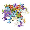 50 Pezzi Bottoni in Legno con Cavallo Carino Fai da Te Cucito Scrapbooking Accessorio per Lavori Manuali
