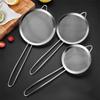 Wide-Edge 201 Stainless Steel Twill Oil-Pattern Kitchen Oil Skimmer & Filter Mesh Strainer for Soy Milk and Flour