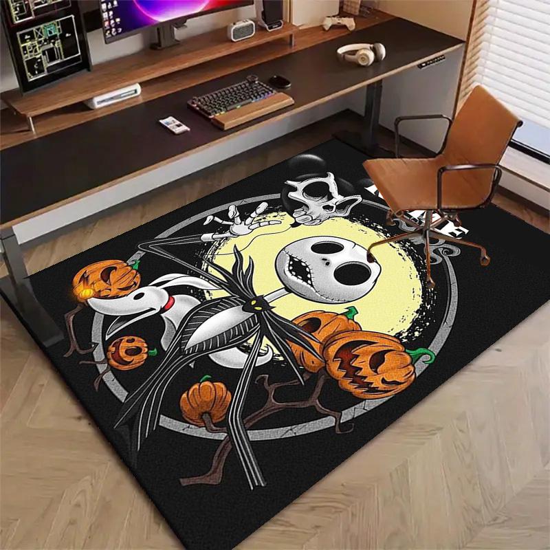 Custom Jack Mat Personalized Name, Polyester Washable Indoor Entryway Rug, Gift for Christmas, Easter, Thanksgiving Day