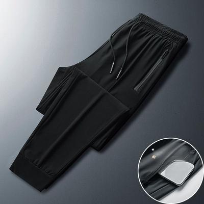 Nylon Sommer Dünne Eis Seide Lange Hosen, Herren Sportbekleidung Hosen, Gerade Locker Stretch Freizeit Hosen, Schnelltrocknende Hosen für Männer