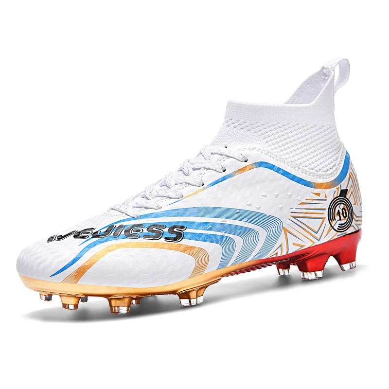 New High-top Men's and Women's Football Shoes Long Nails Broken Nails Competition Training Shoes Men's and Women's Adult Sports Football Shoes