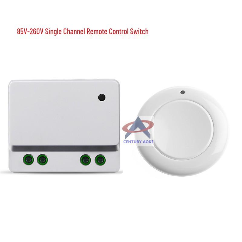 AC85V-220V Single Channel Remote Control Switch with Round Remote for Garbage Disposal
