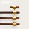 Dooroom Brass Black Walnut Furniture Handles Original Modern Nordic Pull Cupboard Wardrobe Dresser Shoe Box Drawer Cabinet Knobs
