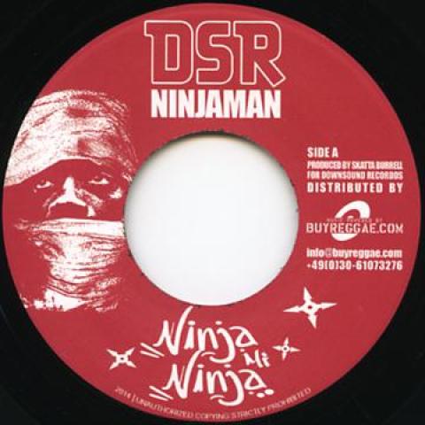 7inch Record NINJAMAN - Ninja Mi Ninja (May skip in the mid DOWNSOUND001 Down Sound/Buyr 2014 Europe Reggae, Ska & Dub