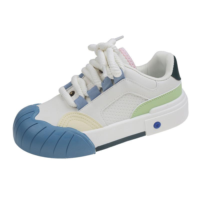 

Cute dopamine rainbow board shoes women s 2025 new spring casual shoes platform biscuit shoes sports color matching women s shoes 35 синий