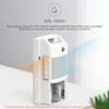 Office Home Dehumidifiers Mini Desiccant Compact LED Discplay Air Purifier Machine Automatic Power-off Dehumidifier White 2.2L AC 220V