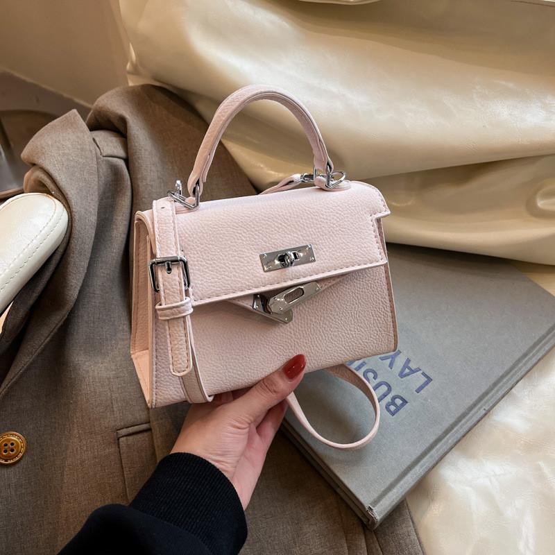 Solid Colored Square Single Shoulder Crossbody Bag Women Handbag Fashion Gift